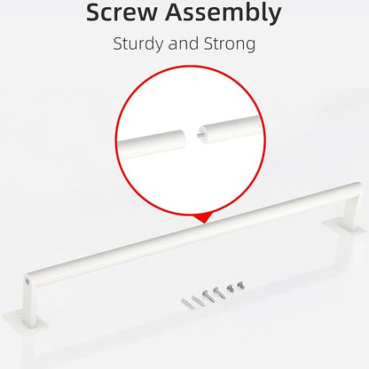 Bathroom Towel Bar, 24 Inch Towel Racks for Bathroom Wall Mounted, Heavy Duty Bath Hand Towel Holder Organizer, Modern Home Decor Towel Rod Bathroom Hardware Accessories, White