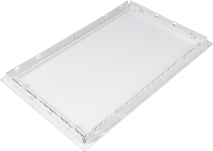 10x16 Inch White Access Panel – ABS Plastic Rectangular Wall & Ceiling Access Door for Plumbing Electrical HVAC – Easy Install Indoor Panel for Drywall, Home Improvement and Maintenance