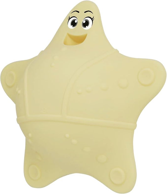 Bathtub Overflow Drain Cover, Silicone Tub Overflow Drain Cover, Soak Bathtub Drain Cover Stopper with Suction Cups, Cute Bathroom Spa Accessories Adds Inches of Water for Deeper Bath (Ivory)