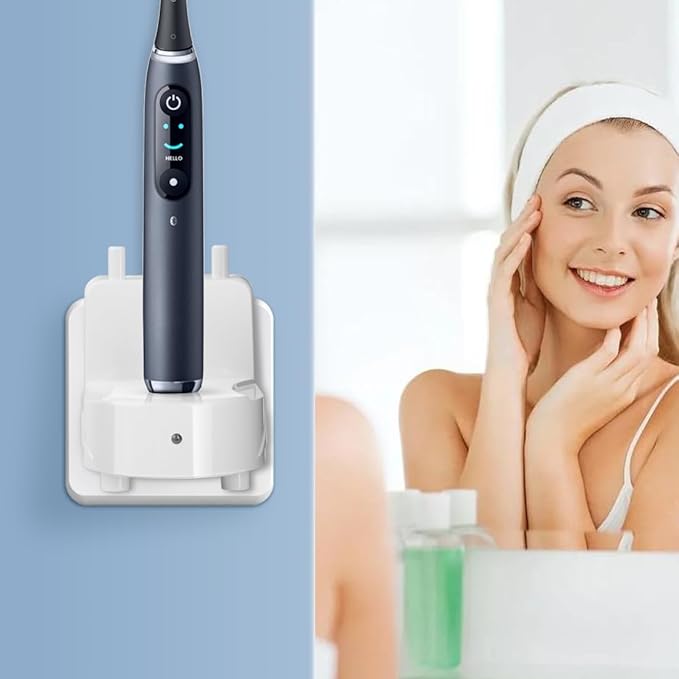 Wall Charger for Oral-B Braun Electric Toothbrush, Toothbrush Outlet Charger for Oral-B/Braun Most Models（Excluding iO 7/8/9/10 and Pulsonic Series） White