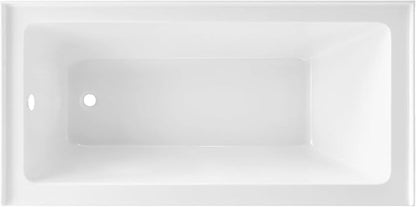 Voltaire 60" X 32" Left-Hand Drain Alcove Bathtub with Apron