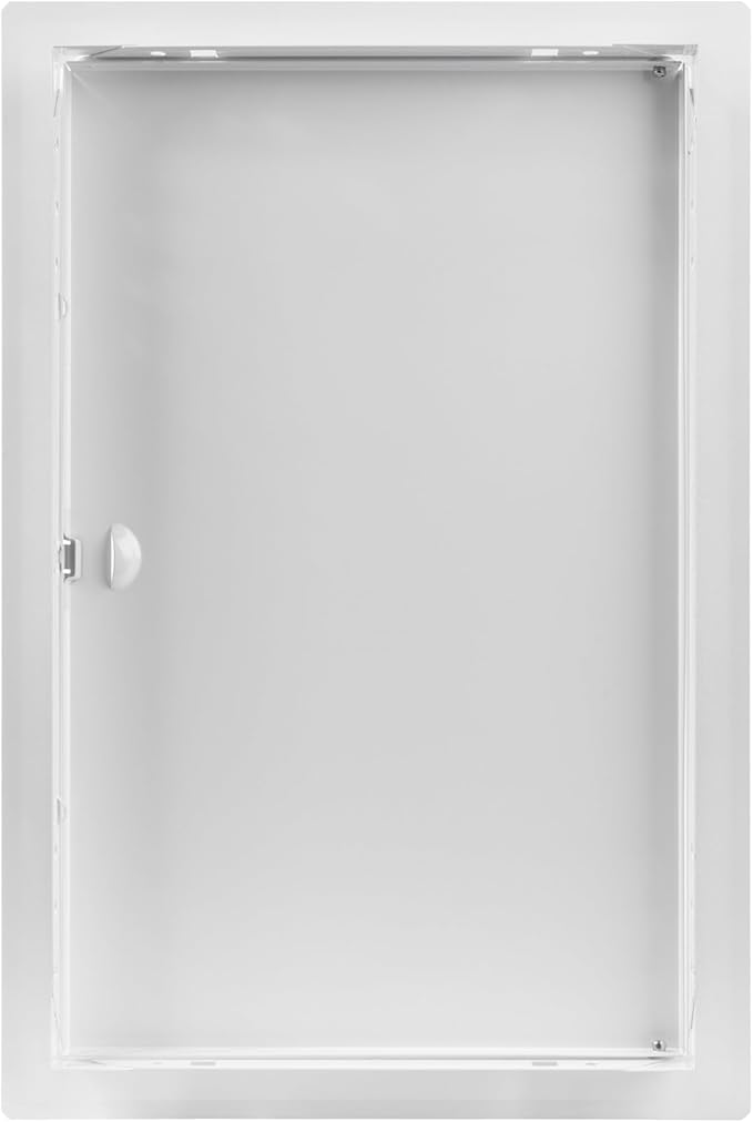 10 x 16 Inch White Square Metal Plumbing Access Panel - Indoor Wall Access Door for HVAC, Wall, Ceiling, and Drywall with Panel - Opening Box Door Cover - Easy to Instal
