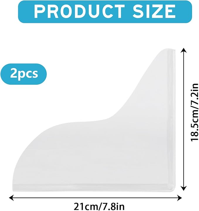 2 Pcs Bathtub Water Guards,Bathroom Shower Splash Guard for Tub, Shower Water Guard for Bathtub Shower Guards Removable, Bathtub Water Splash Guards Corner Guards to Keep Water in Shower Bath