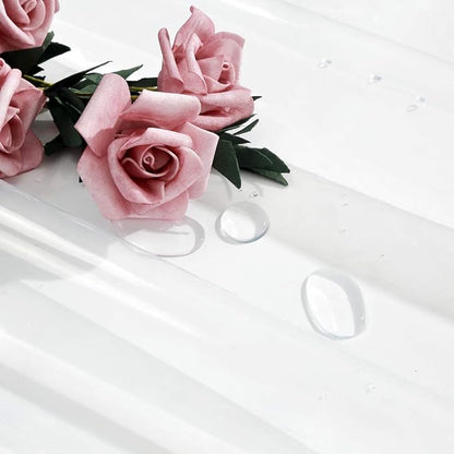 EurCross Clear Shower Curtain Liner 60 x 72, PVC-Free Waterproof PEVA Small Bathroom Shower Curtain Liner with 5 Magnets,10 Metal Holes