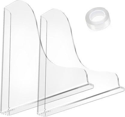 2 Pack Clear Acrylic Shower Splash Guard for Bathtub Corner Water Barrier Adhesive Tub Edge Protector