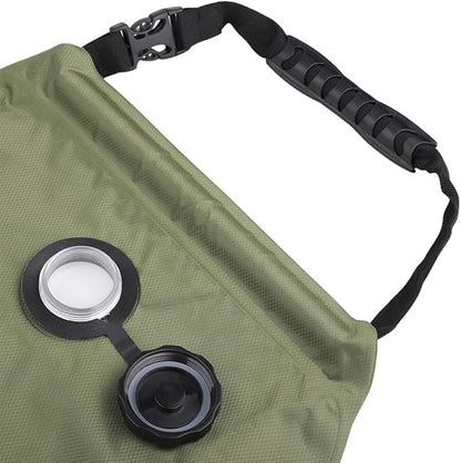 Solar Shower Bag 5 gallons 20L Solar Heating Camping Bath Bag, Large Capacity Water Storage Bath, Removable Hose,On Off Switchable Shower Head for Traveling Beach Swimming, Hiking