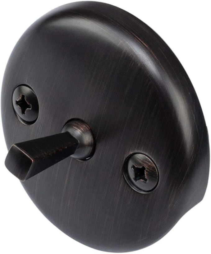 Artiwell Trip Lever Tub Trim Kit Set With Trip Lever Overflow Face Plate, Trip Lever Bathtub Drain with Strainer, Overflow and Matching Screws (OIL RUBBED BRONZE)