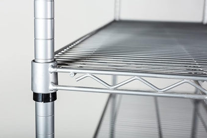 Omega 36" Deep x 72" Wide x 80" High 3 Tier Gray Starter Shelving Unit