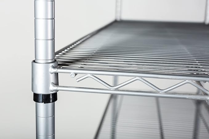 Omega 36" Deep x 48" Wide x 63" High 3 Tier Gray Starter Shelving Unit