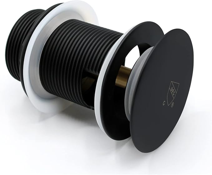 FerdY Pop-up Drain for Freestanding Bathtub, Matte Black Finish, cUPC Certification, Freestanding Bathtub Drain Stopper