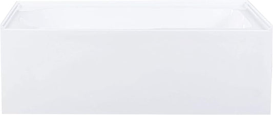 Swiss Madison Well Made Forever SM-AB540 Voltaire Alcove Tub with Armrest 60" x 30" in Glossy White