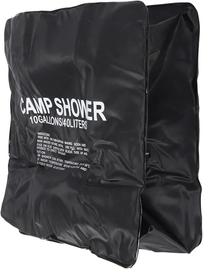 Solar Shower 40L, Portable Cam Shower with vable Hose, Thickened Solar Heating for oor Hiking Beach Swimming T, Includes Rope and Hose