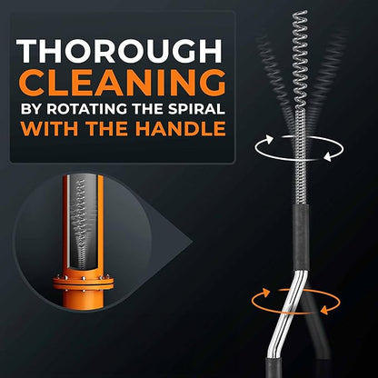 drain snake 3.0 [100 FT] - extremely long - Ideal plumbing snake for heavy & deep blockages - The drain auger for real do-it-yourselfers! (100 FT - 1/2 inch)