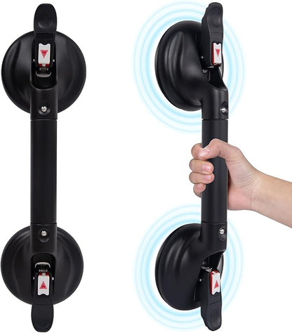 17inch Suction Shower Grab Bar, Portable Shower Handle Bar Suction Grip Bar Bathtub Handle with Strong Hold Suction Cup Fitting and Rapid Release for Bathroom(Max Capacity :300lb
