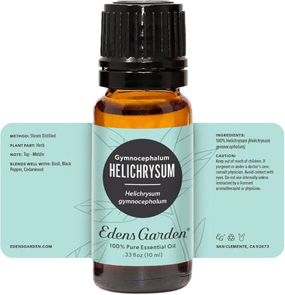 Edens Garden Helichrysum- Gymnocephalum Essential Oil- 100% Pure Premium Grade, Undiluted, Natural, Therapeutic, Aromatherapy, The Best for Diffuser, Skin, Hair, Humidifiers 10 ml (.33 fl oz)