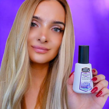 Signature PRIVENTI Toilet Spray, Lavender Parfum Bathroom Spray with Noxban Technology Odor Elimination, Travel Size, Long-Lasting Freshness for Home, Travel or Work, 2.4 Oz. - INSTANT FRESH AIR