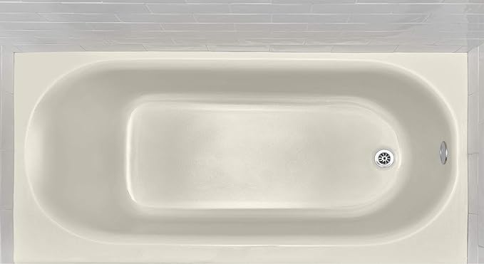 American Standard 2391202.222 Princeton 60 in. x 30 in. Americast Apron-Front Bathtub with Right Hand Drain, Linen