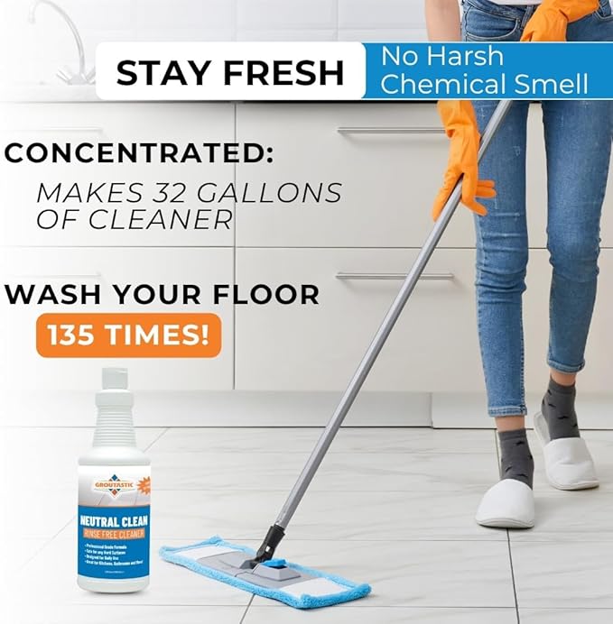 PH-Neutral Floor Cleaner – Safe for Tile, Stone & Marble – Daily Mopping and Routine Floor Cleaning – Professional Grade Formula