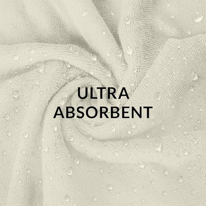 RIVERSIDE Pack of 2 Extra Large Bath Sheets 35 x 70 Inches - 100% Ring Spun Cotton Hotel Quality Oversized Bath Towels - Super Soft, Highly Absorbent & Quicker to Dry - Cannoli Cream