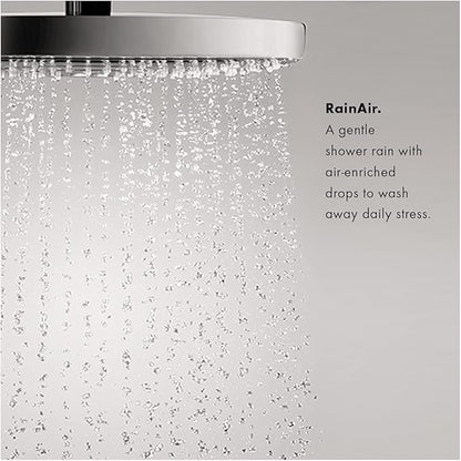 hansgrohe Croma Complete Shower System Shower Set Modern 1-Spray in Brushed Nickel, Rough and Shower Valve Included 2 GPM, 04909820