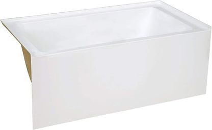 Swiss Madison Well Made Forever Voltaire 48"x32" Acrylic White, Alcove, Left Hand Drain, Apron Bathtub
