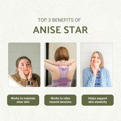 Star Anise Essential Oil - Direct from Malagassi Essential Oils - Premium Star Anise Seed Oil for Aromatherapy, Diffuser, Candle, Soap, Skin and Hair (8oz)