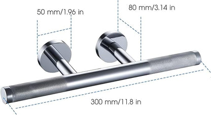Shower Foot Rest,Shower Foot Rest for Shaving Legs,Knurled Brass Bar Shower Step,Wall Mounted Bath/Spa Foot Ledge in Polished Chrome
