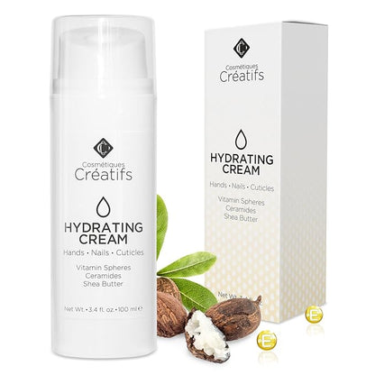 Moisturizing Hand Cream for Dry, Cracked Hands, Nails and Cuticles - 3.4 fl. oz. - Anti-Aging Skin Moisturizer with Vitamin E, Shea Butter, and Ceramides