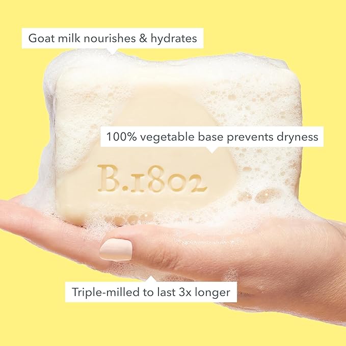 Beekman 1802 Goat Milk Soap Bar, Honeyed Grapefruit - 9 oz - Nourishes, Moisturizes & Hydrates the Body - Good for Sensitive Skin - Cruelty Free