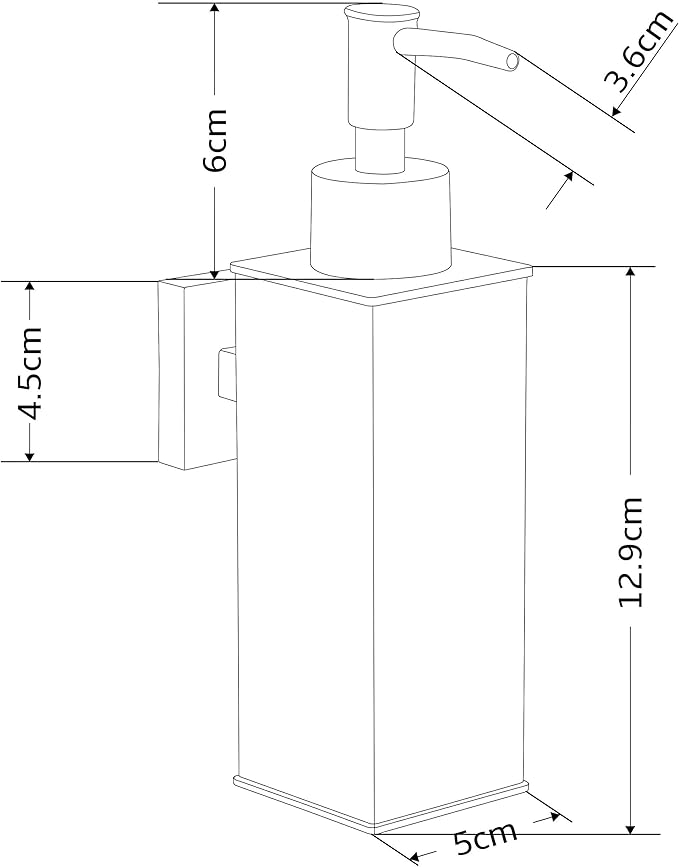 BGL Soap Dispenser Stainless Steel 304 Wall Mount Gold Liquid and Soap Dispenser for Kitchen and Bathroom