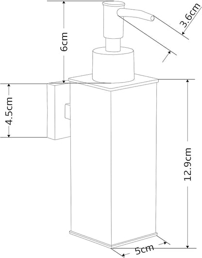 BGL Soap Dispenser Stainless Steel 304 Wall Mount Gold Liquid and Soap Dispenser for Kitchen and Bathroom