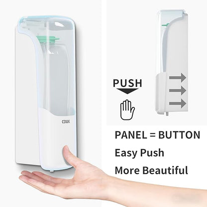 Hand Soap Dispenser Wall Mount, 10fl.oz/300ml Liquid Soap Dispenser Bathroom, Hand Sanitizer Dispenser for Kitchen White, CD-1158