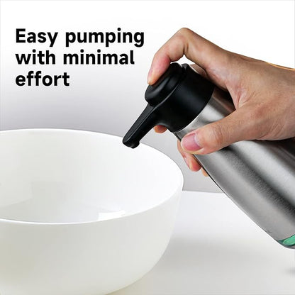 AIKE 15fl.oz Stainless Steel Liquid Soap Dispenser for Dish and Hand Soap