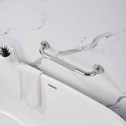 Shower Grab Bar, 2 Pack 16 Inch Bathroom Grab Bar, 1.25" Diameter 304 Stainless Steel Anti-Slip Grab Bars for Bathtubs and Showers, Handicap Shower Grab Bar for Seniors Elderly