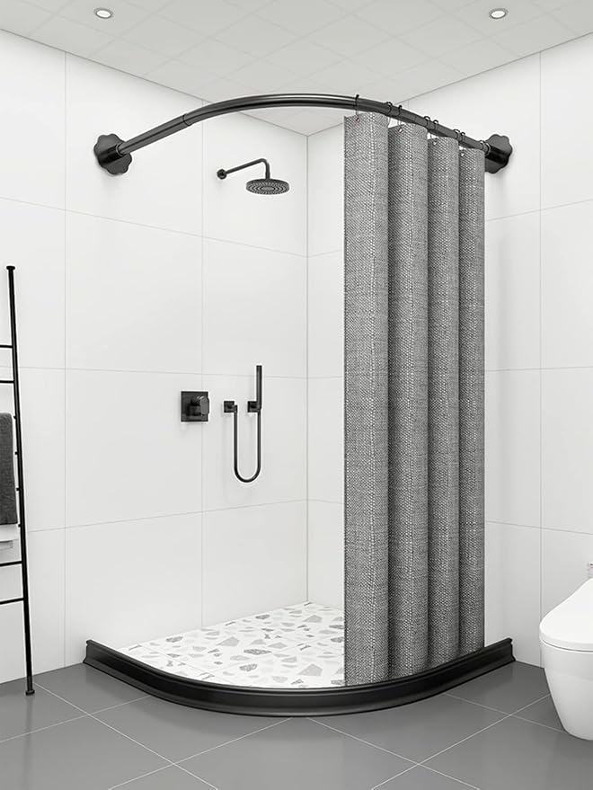 78Inch Collapsible Shower Threshold Water Dam 2" High Shower Barrier Water Stopper 2" Tall Shower Water Guard To Keep Water In Shower Dry And Wet Separation Bathroom Wheelchair Accessible Black