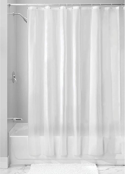 Clawfoot Tub Shower Curtain 180x60 Inch Frosted Liner All Warp Around Extra Wide 36 Metal Hooks Heavy Duty Vinyl Bath Curtain for Clawfoot Stand Up Tub Bathroom PEVA Waterproof Liner