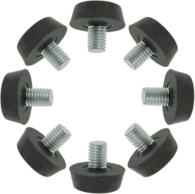 uxcell Metric M8 x 1.25 Furniture Glide Leveling Feet Adjustable Leveler Floor Protector for Table Desk Cabinet Leg 8 Pack