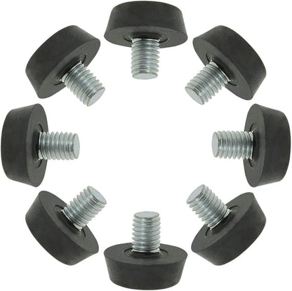 uxcell Metric M8 x 1.25 Furniture Glide Leveling Feet Adjustable Leveler Floor Protector for Table Desk Cabinet Leg 8 Pack