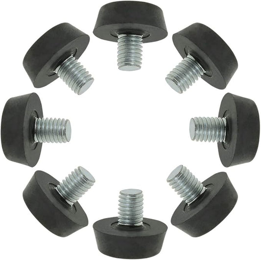 uxcell Metric M8 x 1.25 Furniture Glide Leveling Feet Adjustable Leveler Floor Protector for Table Desk Cabinet Leg 8 Pack