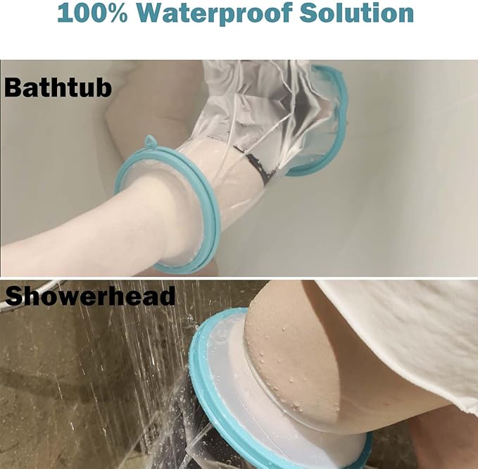 Cast Covers for Shower Leg, Waterproof Cast Cover for Showering, Knee Surgery Recovery Equipment, Waterproof Knee Brace, Knee (Diameter - 7.9")