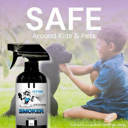 The Stink Solution Smoke Odor Eliminator Spray for Home, Car, Clothes, Hands, Hair, Walls, & More | Completely Neutralizes All Types of Smoke Odor | Best Smoke Smell Remover Bamboo Teak 1 Gallon