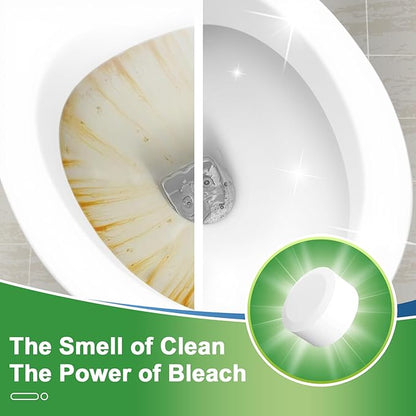 Toilet Bowl Cleaner Tablets 30 PACK Automatic Toilet Tank Cleaners Hands-Free Continuous Cleaning for Bathroom Toilet Bowl