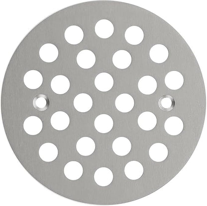 4-1/4” Round Shower Drain Cover,Screw-in Shower Drain Strainer,Easy-to-Install Replacement Cover