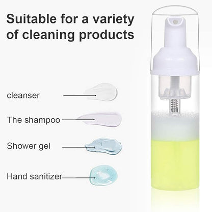24 PCS Foam Pump Bottle Dispenser Refillable 2oz/60ml Empty Travel Size Foam Bottle for Lash Shampoo Hand Soap Shampoo Lash Cleanser Packaging Liquid Cleaning