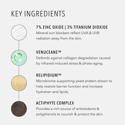 HydroPeptide Solar Defense Face Sunscreen, SPF 50 Broad Spectrum, Non-Tinted, Moisturizer & Antioxidant Rich, 1.7 Ounce