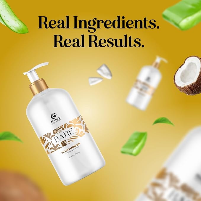 Bare After Shave Lotion for Women - Deep Hydration Wet Skin Moisturizer in Shower Lotion for Silky Smooth Skin with Shea Butter Jojoba Oil & Aloe Vera - In Shower Body Lotion Aftershave for Women