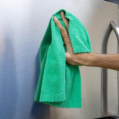Arkwright Smart Rags in Box - (Pack of 50) Lint Free, Large Microfiber Cleaning Cloth, Scratch & Streak-Free, Dispensable Wash Towels for Cars, Kitchen, and Window Glass, Green