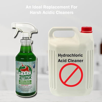 Shark Attack Organic - Bathroom Cleaner & Protectant - 32 oz, Green