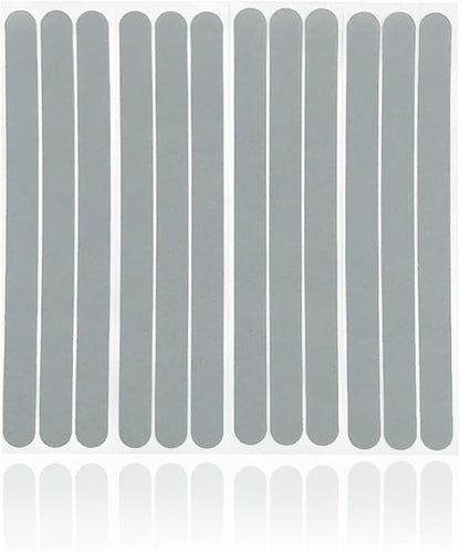 S&X Bathtub Non-Slip Stickers,Gritty Textured Slip-Resistant Treads,Pack of 12 – 0.75 x 11 Inches (Gray)