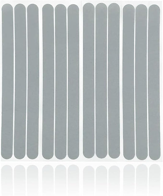 S&X Bathtub Non-Slip Stickers,Gritty Textured Slip-Resistant Treads,Pack of 12 – 0.75 x 11 Inches (Gray)